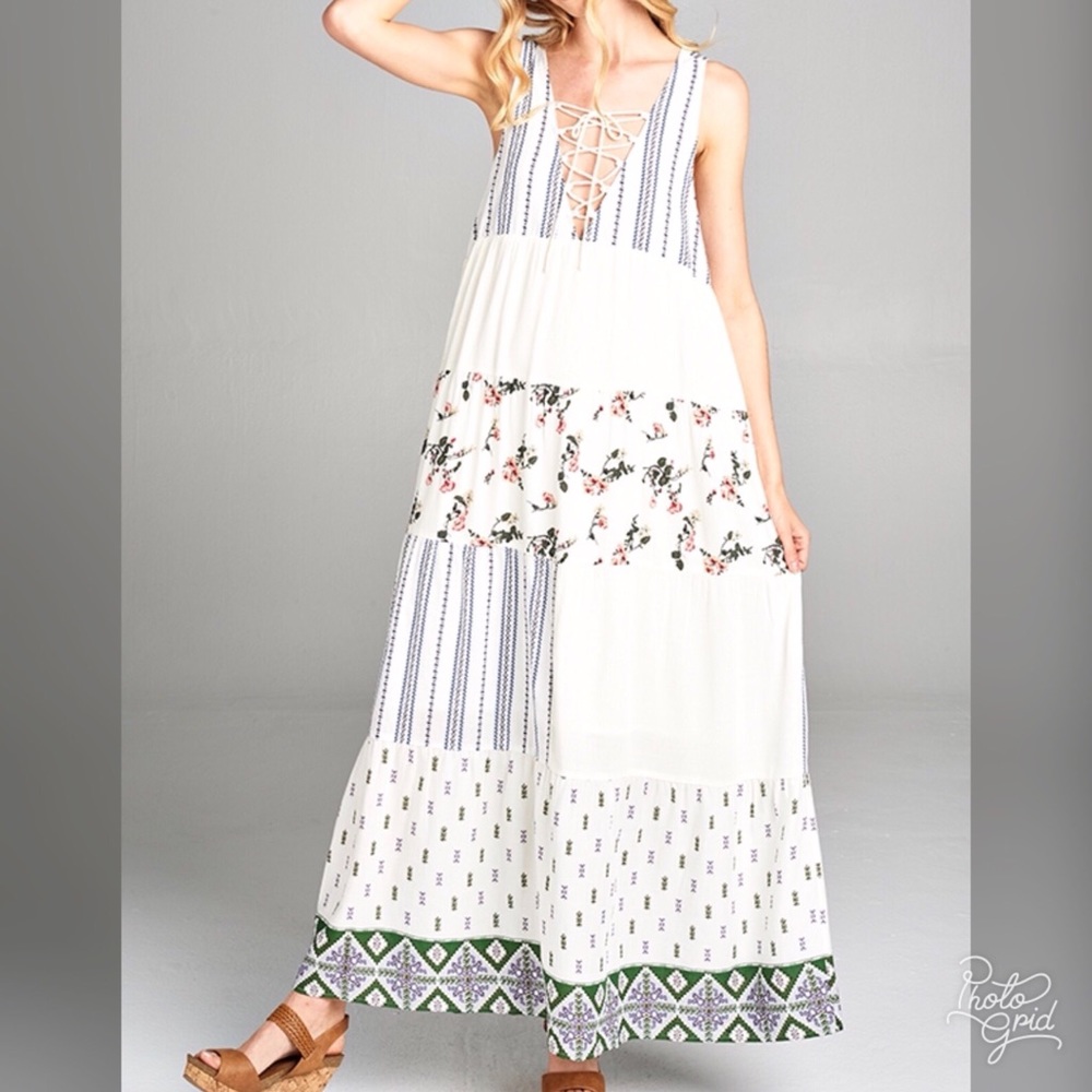 Beach Tiered Long Dress